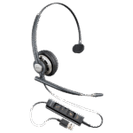 Poly EncorePro 515 USB-A/USB-C Monoaural Headset | Noise-Canceling Mic | SoundGuard DIGITAL | Contact Center Grade | 783R0AA